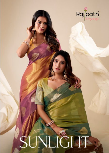 Sunlight By Rajpath Tissue Soft Silk Saree Wholesale In India